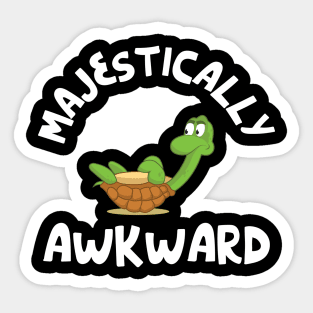 'Majestically Awkward' Funny Expressive Sticker